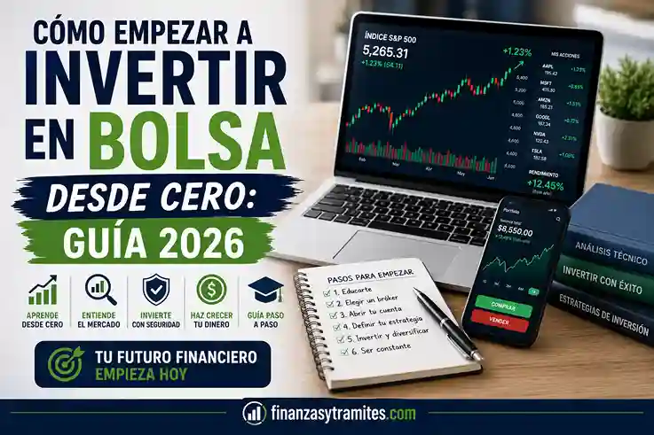 ¿Eres principiante? Descubre cómo empezar a invertir en bolsa desde cero con total seguridad. Evita los errores típicos y gana dinero hoy.