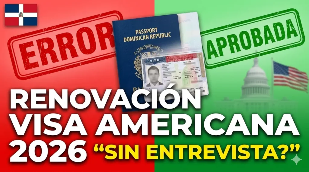 ➤ Renovación de VISA Americana 2026 Requisitos y Costos