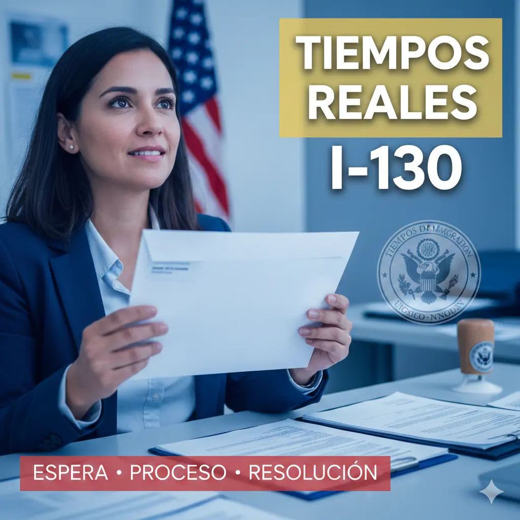 Tiempos de procesamiento de la I-130 para madre en 2026