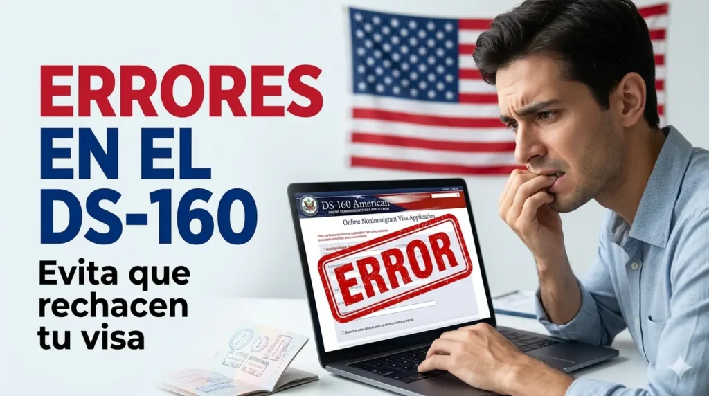 Errores que debes evitar al llenar el DS-160 (Guía 2026)