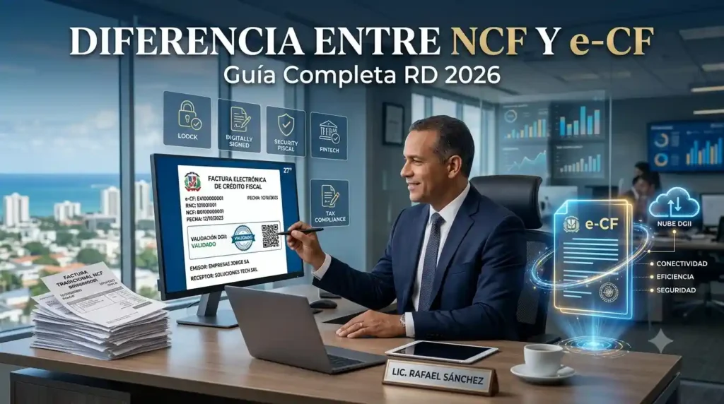 Diferencia entre NCF y e-CF Guía DGII 2026 República Dominicana