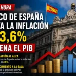 ÚLTIMA HORA Banco de España eleva la inflación al 3,6% y frena el PIB trimestral