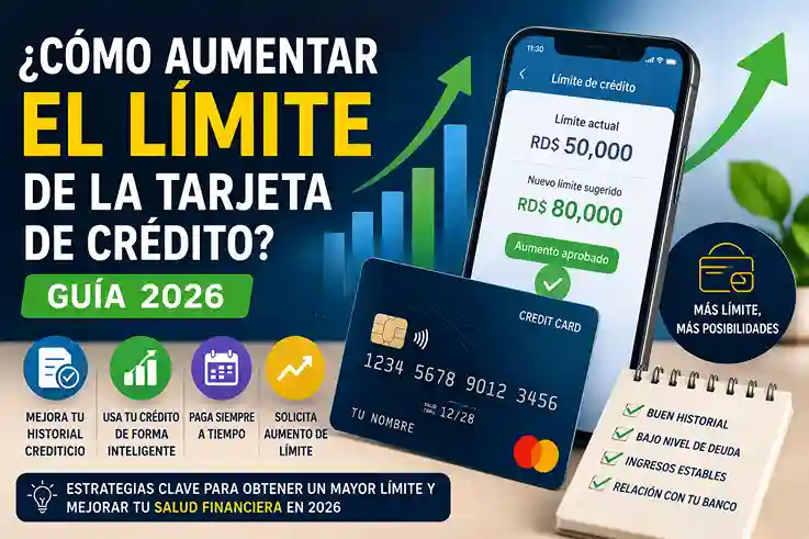 Cómo aumentar el límite de la tarjeta de crédito (Guía 2026)